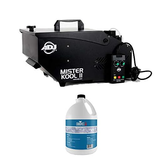 American DJ Black Low Lying Water Fog Machine w/ Fog Juice (2 Gallons)