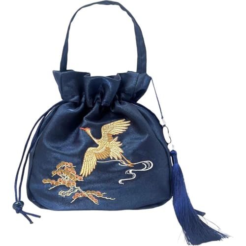 Bemvp Pochette Bandoulière Rétro, Brodé De Fleurs Chinoises, À Bandoulière Style Ancien, Élégant À Main Vintage pour Femme