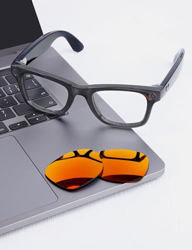 Image of Mryok Replacement Lenses Compatible with Ray-Ban Meta Wayfarer RW4006 50mm / Gen 2 RW4012 50mm Smart Glasses, HD Polarized