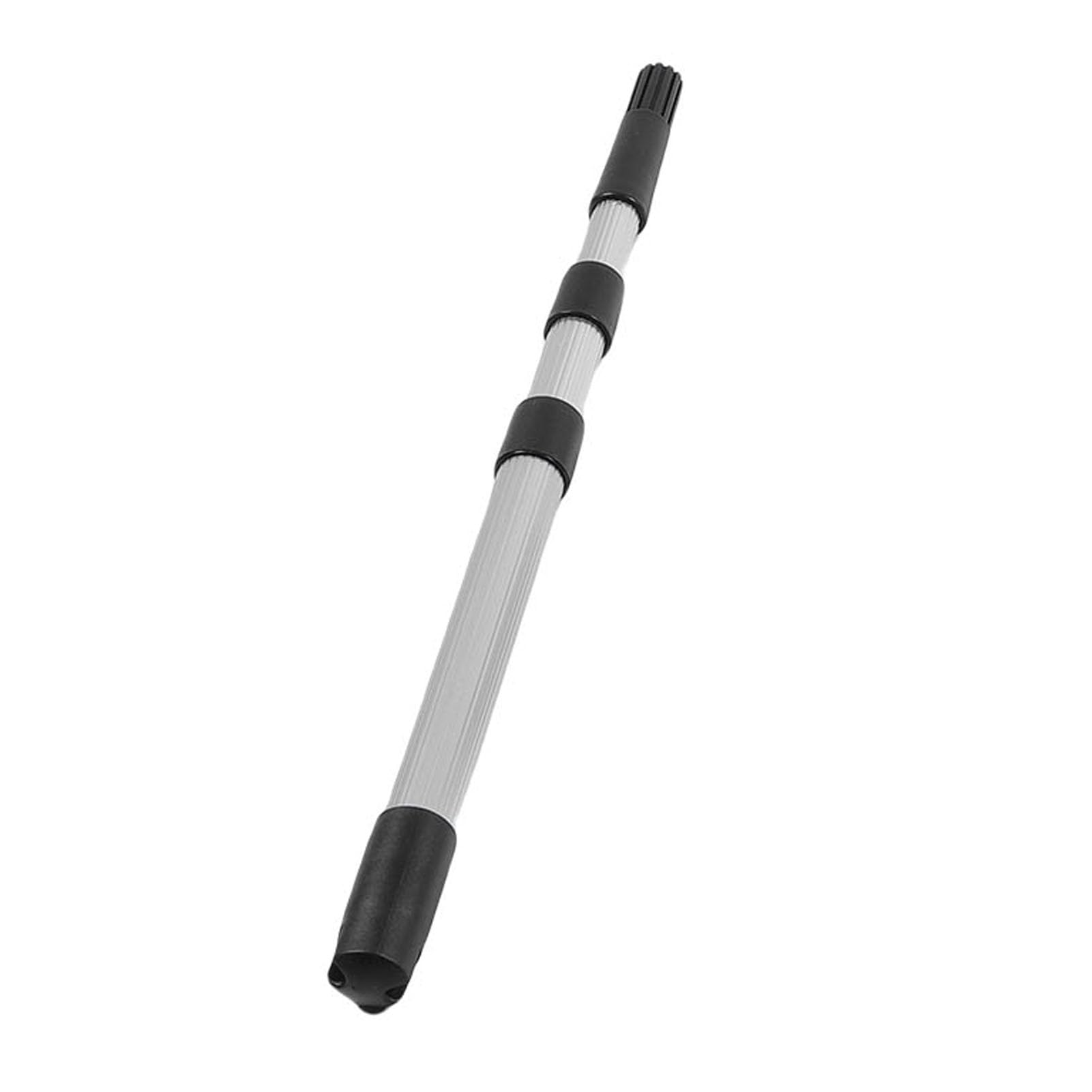 Walfront Rascador de Cemento Autonivelante, Escurridor de Cemento, Herramienta para Revestimiento de Pisos, 24 Pulgadas, 3 Raspadores, 6 Mm, Cuadrado y Dentado en V, Poste Telescópico
