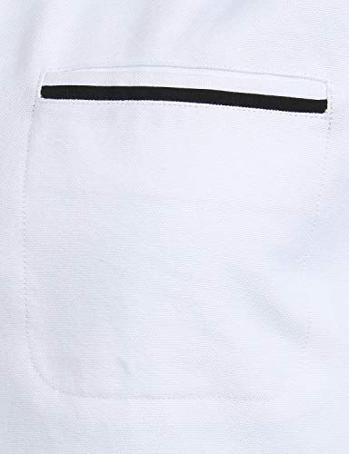 Image of ZEROYAA Mens Hipster Mandarin Collar Slim Fit Long Sleeve Casual Button Down Oxford Dress Shirt with Pocket
