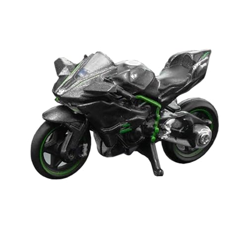 HTLNUZD New 1/64 H2R Alloy Motorcycle Miniatures - Simulation Die-Cast Collectible Model for Display, Decoration & Souvenir Gift