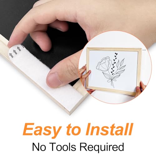 Lectorias 36 Stück powerstrips, bilder aufhängen ohne bohren, Selbstklebend poster strips, bild aufhängen ohne nagel, klebestreifen doppelseitig, posters aufhänger, rückstandsfreies Ablösen