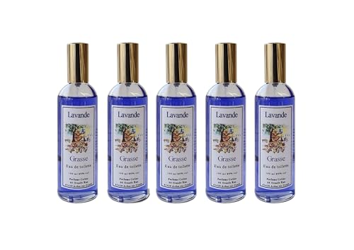 Grenadine Boutique - Eau de Toilette Parfum Pays de Grasse - Lot de 5 Parfums Lavande