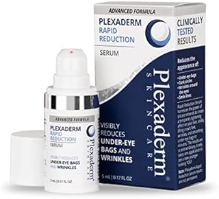 Plexaderm Rapid Reduction Eye Serum - Advanced Formula - Anti Aging Serum Visibly Reduces Under-Eye Bags, Wrinkles, Dark Circles, Fine Lines & Crow's Feet Instantly - Instant Wrinkle Remover for Face