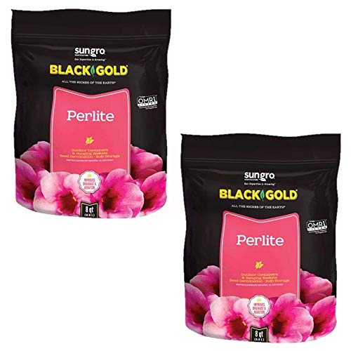Sun GRO Horticulture SUNGRO Horticulture 1490102.Q08P Black Gold Perlite, 8 Quart (2)