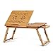 Produktbild Höhenverstellbarer Laptoptisch mit Lüftungslöcher klappbarer Betttisch mit Schublade, Notebooktisch für Sofa mit Lüfter