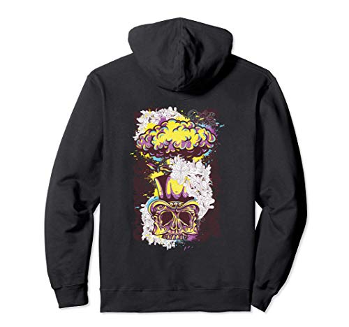 Skull face nuclear cloud explosion hat Sweat à Capuche Cover