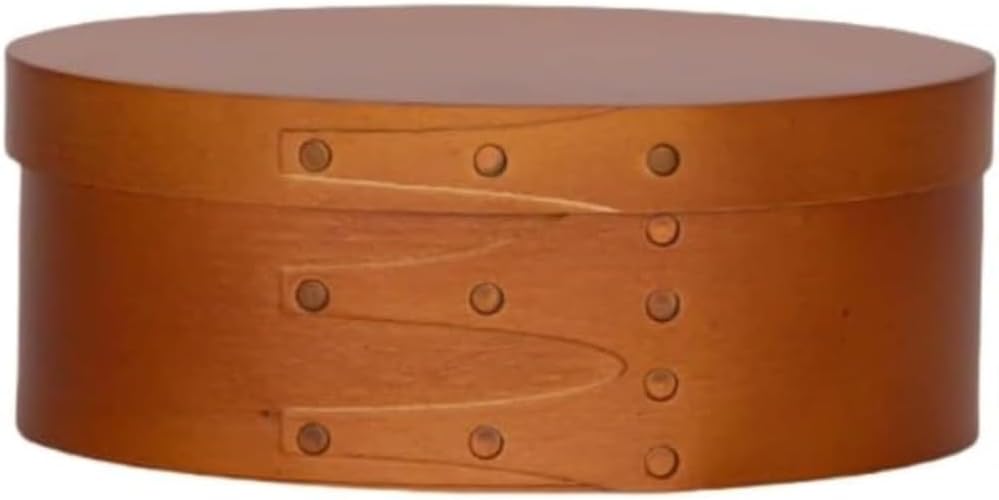 INECAR北欧のレトロな手作りの木製ロッキングオーバルボックス、中世の