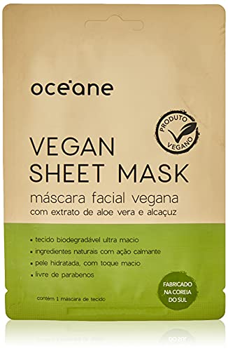 Máscara Facial Vegana, Vegan Sheet Mask, Océane, Océane, Verde