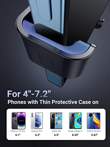 UGREEN Car Phone Holder Air Vent, Gravity Phone Mount Cradle Reliable Stable Hands-Free Car Vent Phone Holder Compatible with iPhone 14 Pro Max/13/12/11, Galaxy S22/S21 Ultra/S20 FE, Pixel 6(Silver)