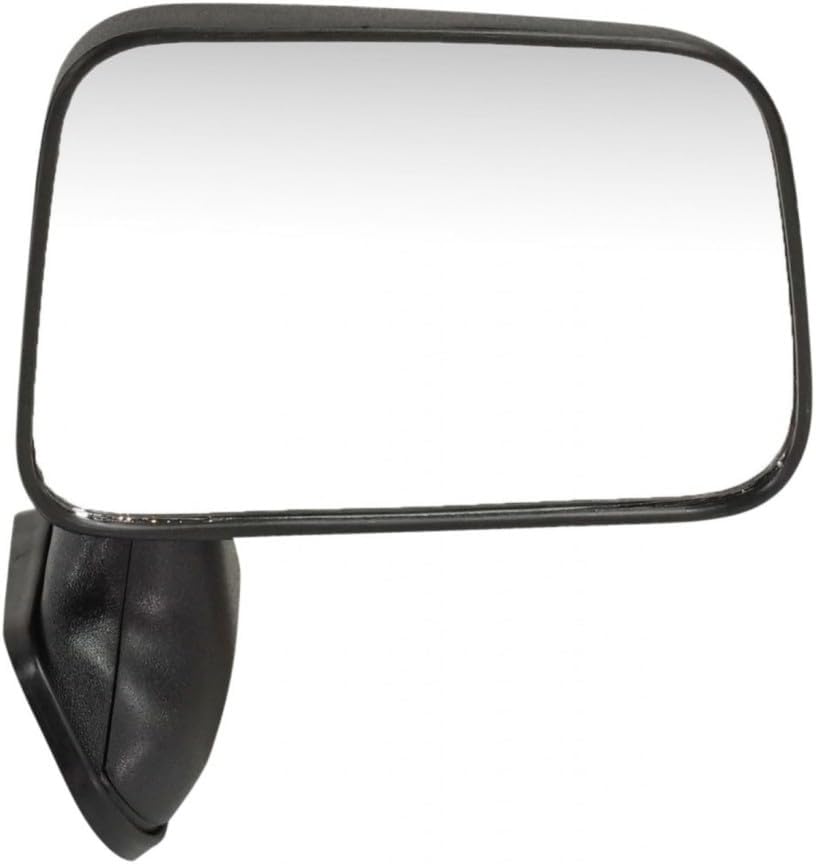 For Toyota Pickup 1989-1995 Door Mirror Driver and Passenger Side | Pair | Manual | Non-Heated | Manual Folding | Door Mount | w/Vent Window | Textured Black | Replacement For TO1320122, TO1321122