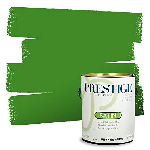 PRESTIGE Paints Interior Paint and Primer In One, 1-Gallon, Satin, Comparable Match of Sherwin Williams* Direct Green*