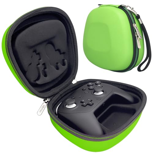 sisma Carry Case Compatible with Nintendo Switch & Switch 2 Pro Controller (2025), Hard Shell Travel Protective Case Portable Carrying Bag -Green