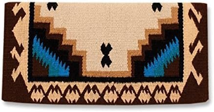 HUMAYL Saddlery Saddle Pad/Blanket for Horses Western Show Horse Saddle Blanket New Zealand Design Handmade Wool Saddle Blanket Top Wool Saddle Pad Regular Size : 34" L x 36" W x 1" inches PAD0190