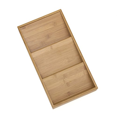 Lipper International 8886 Bamboo Wood In-Drawer Spice Organizer Tray, 15