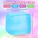 4 Pack Stress Cube Sensory Fidget Toys for Anxiety Stress Relief, Slow Rising Fidget Cube Squeeze Toys, Squishy Cube Filled with Thick Substance, Ice Cube Stress Balls for Adults Kids