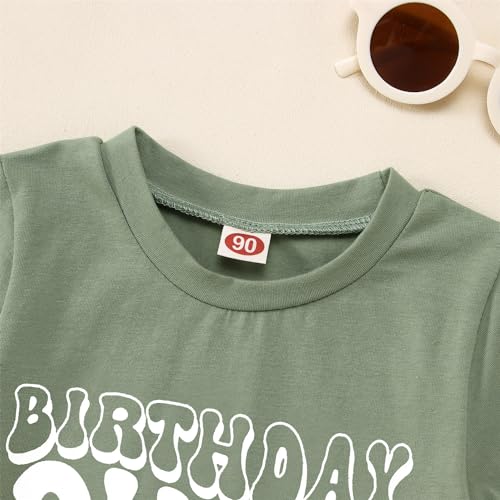 KEKEMI Toddler Boy Birthday Dude Graphic Shirt Baby Boys Funny Letter Print T-Shirt 1st 2nd 3rd 4th 5th B-Day Party Tee Tops3