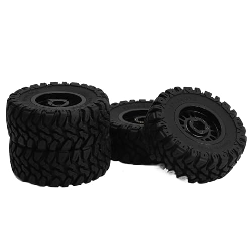 Conjunto de Pneus de Borracha Com Aro de Latão de Roda RC 1 18 1 24 Modelos Aumenta a Estabilidade p