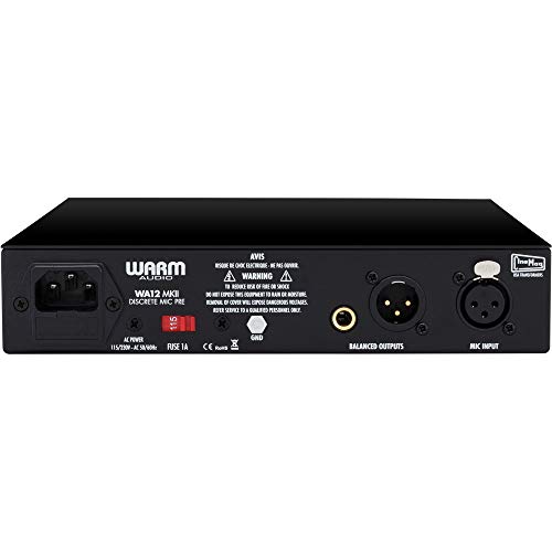Warm Audio WA12 MKII Single Channel Microphone Preamplifier & Instrument DI- Black
