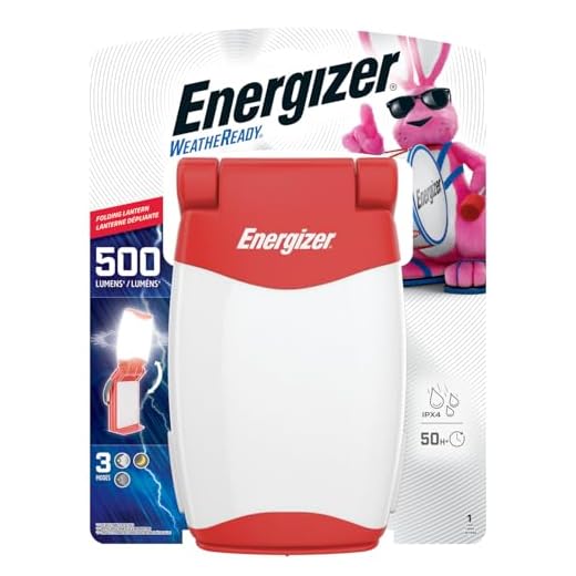Energizer All-Weather LED Lantern, IPX4 Water Resistant, Bright and Durable Camping Lantern - Compact Emergency Light