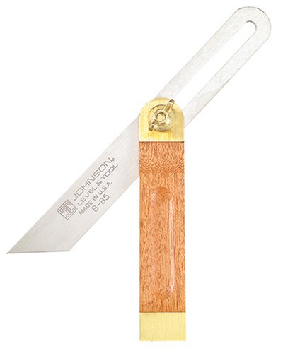 Johnson Level & Tool B85 8-Inch Hardwood Sliding T-Bevel