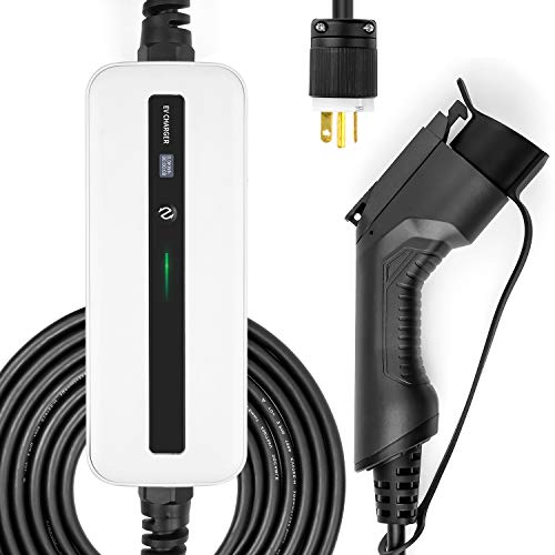 LEFANEV EV Charger Level 1 or Level 2 Cable (MAX 3.6KW,MAX 16A,100-250V, NEMA 6-20, 20FT) Portable Home Electric Vehicle Charging Station for All SAE J1772 Standard