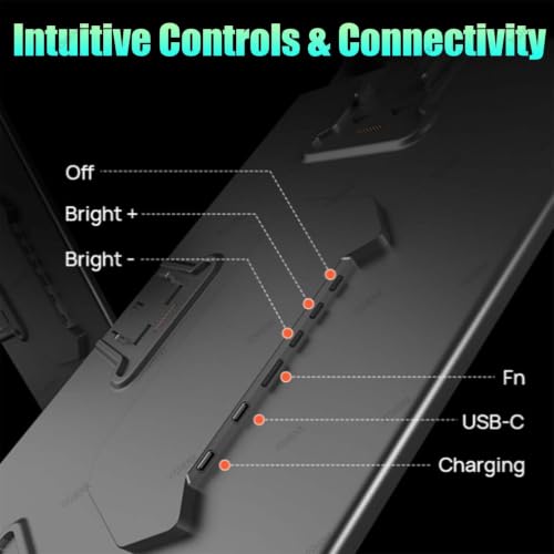 Image of Portable Four-Screen Laptop Extender, 18.5-Inch Fhd Ips Display, For Office