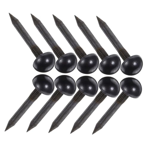 Cabilock 10pcs Brass Decorative Nails Upholstery Studs Metal Upholstery Tacks Decorative Tacks for DIY