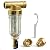 SimPure DC5S 40 Micron Spin Down Sediment Filte+ 10 x 4.5Housing Water Filter+ 4 Pack MPP1045 Water Fitler Replacements