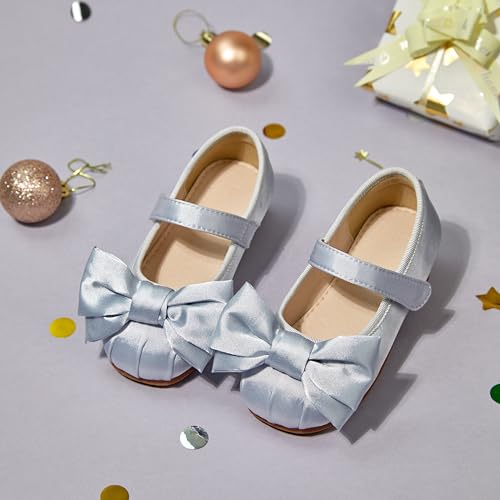 Image of GINFIVE Toddler Girls Dress Shoes Little Girls Mary Janes Ballerina Flats Shoes Toddler