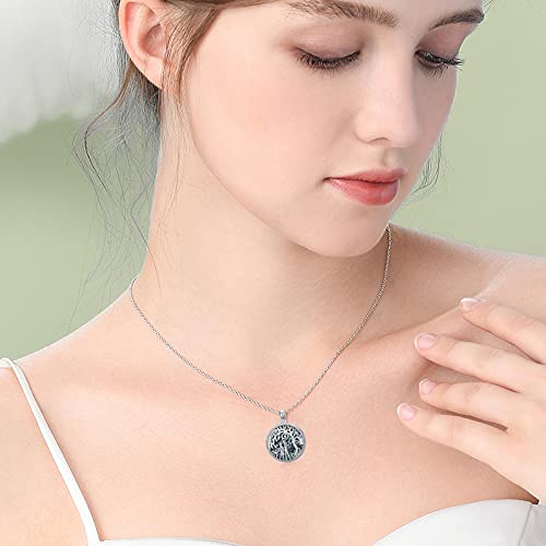 Dorunmo Nightmare Before Christmas Locket Tree Of Life Love Locket Pendant Necklace 925 Sterling Sliver Romantic Jewelry Gift For For Girlfriends Wife #TOP1