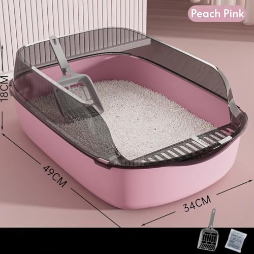 Caja de arena para gatos mediana abierta con pala miniatura 2