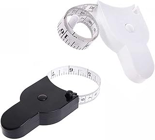 Tape Measure for Body - Retractable Measuring Tape 60inch (150cm) - Lock Pin and Push-Button Retract and Portable Design for Body Measuring and Body Fat Tape Measure Tool(2-Pack)