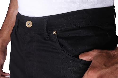 Huxlay Bros HB Pantaloni Moto Dupont Kevlar ® Nero...