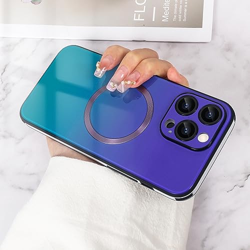 Coque iPhone 15 Pro Max MagSafe anti-rayures violette avec protège objectif - 7