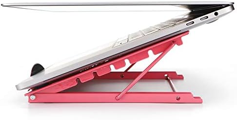 Laptop Stand, Adjustable Portable Laptop Holder For Desk, 6 Adjustable Height & Angle Laptop Stand Holder For 10-15.6" Pc Computer, Tablet, iPad (Black)