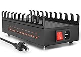 USB~C Charger Block, 300W 22 Port (11 USΒ A & 11 USΒ~C) USB Charging Station for Multiple Devices, Desktop Wall Fast Charger with Storage Dividers, USΒ Power Strip Suitable for Home Office School