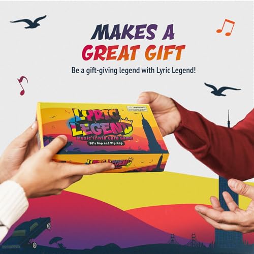 Lyric Legend - 90\'s Hip-Hop and Rap Trivia Game- Music Trivia Games for Adults and Family -The Song Lyric Card Game Where You are Ony As Good As Your Word!