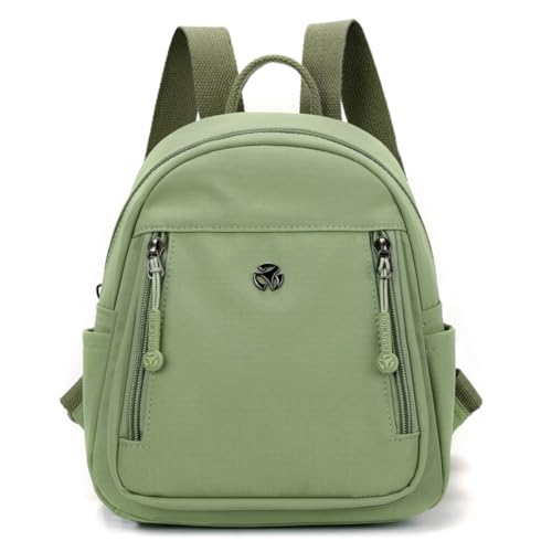 YANAER Mini Backpack Purse for Women Small Nylon Cute Light Weight Fashion Daypack for Work Travel Daily Backpack (LightGreen)