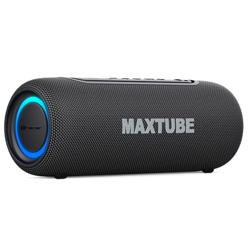 Enceinte Bluetooth portable Tracer MaxTube 20W noire pour musique sans fil