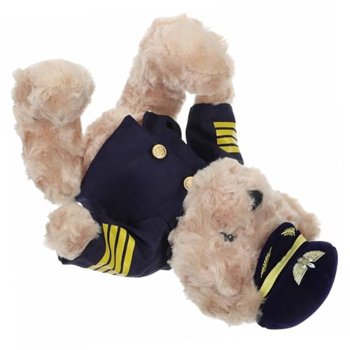 Ours pilote peluche 22 cm le compagnon doux et moelleux qui rassure les enfants au quotidien