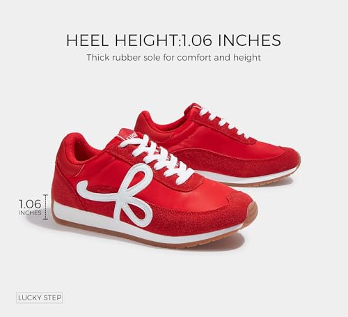LUCKY STEP Women's Fashion Sneakers Trendy Stylish Low Top Classic Retro Casual Ladies Comfortable Running Walking Shoes2