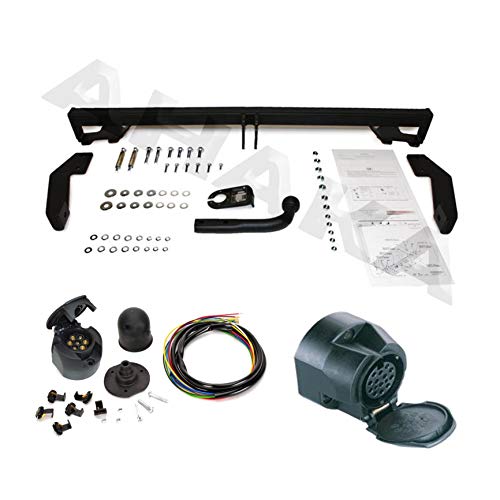 ATTELAGE avec faisceau 13 broches | Fiat Doblo de 2001 à 2009 / crochet «col de cygne» démontable avec outils