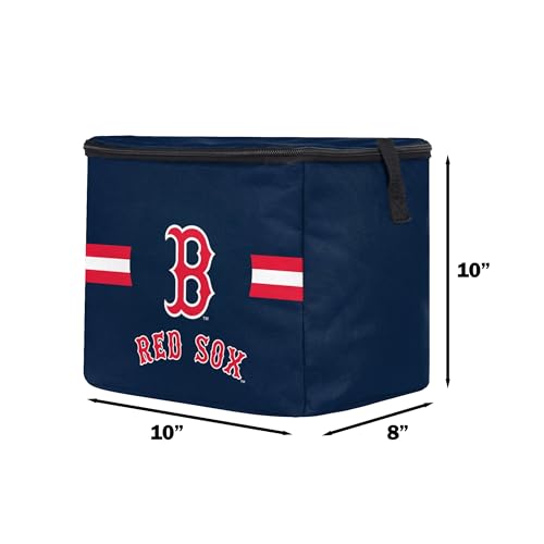 Image of FOCO MLB Officially Licensed Primary Logo Team Stripe 6 or 12 Pack Soft Insulated Game Day Baseball Lunch Tote Cooler