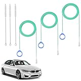 ZJSYTQS Auto Sunroof Cleaning Tool, 3Pcs 120 Inch Long Flexible Pipe Brush,3 Pcs 7.9...