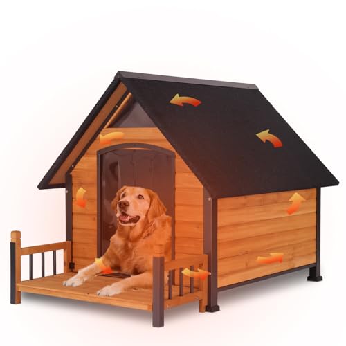 GUTINNEEN Extra Large Insulated Outdoor Dog Kennel