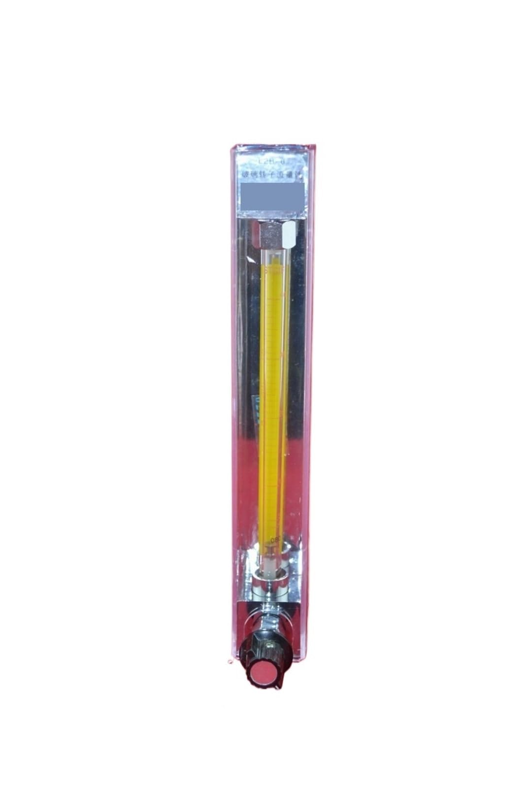 1 unidad LZB-4, rotámetro de vidrio con caudalímetro y válvula de control for líquidos y gases. Conector ajustable.(1-10LPH for liquid)