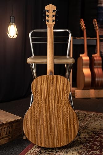 Image of Washburn Bella Tono 6 String Acoustic Guitar, Right, Gloss Charcoal Burst (Bts9Ch-D) - Spruce