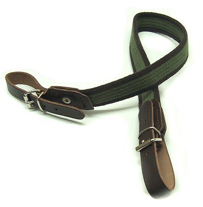 Bretella elastica attacchi cuoio cinghia porta fucile